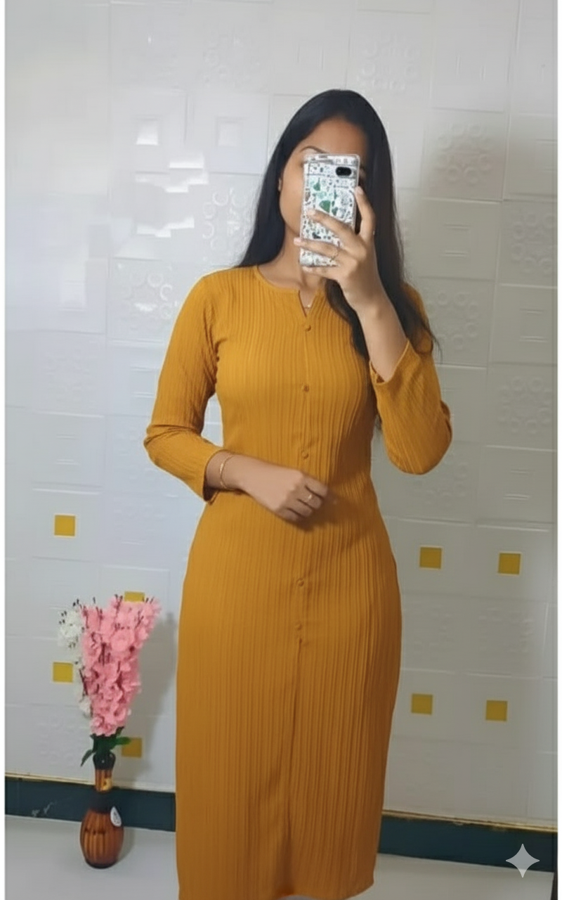 7 Popcorn kurtis (Random colors )