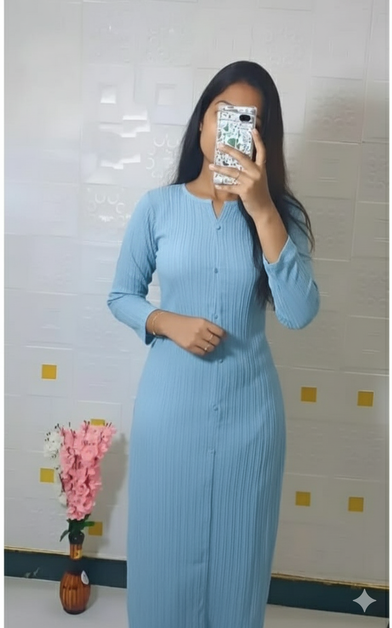 7 Popcorn kurtis (Random colors )