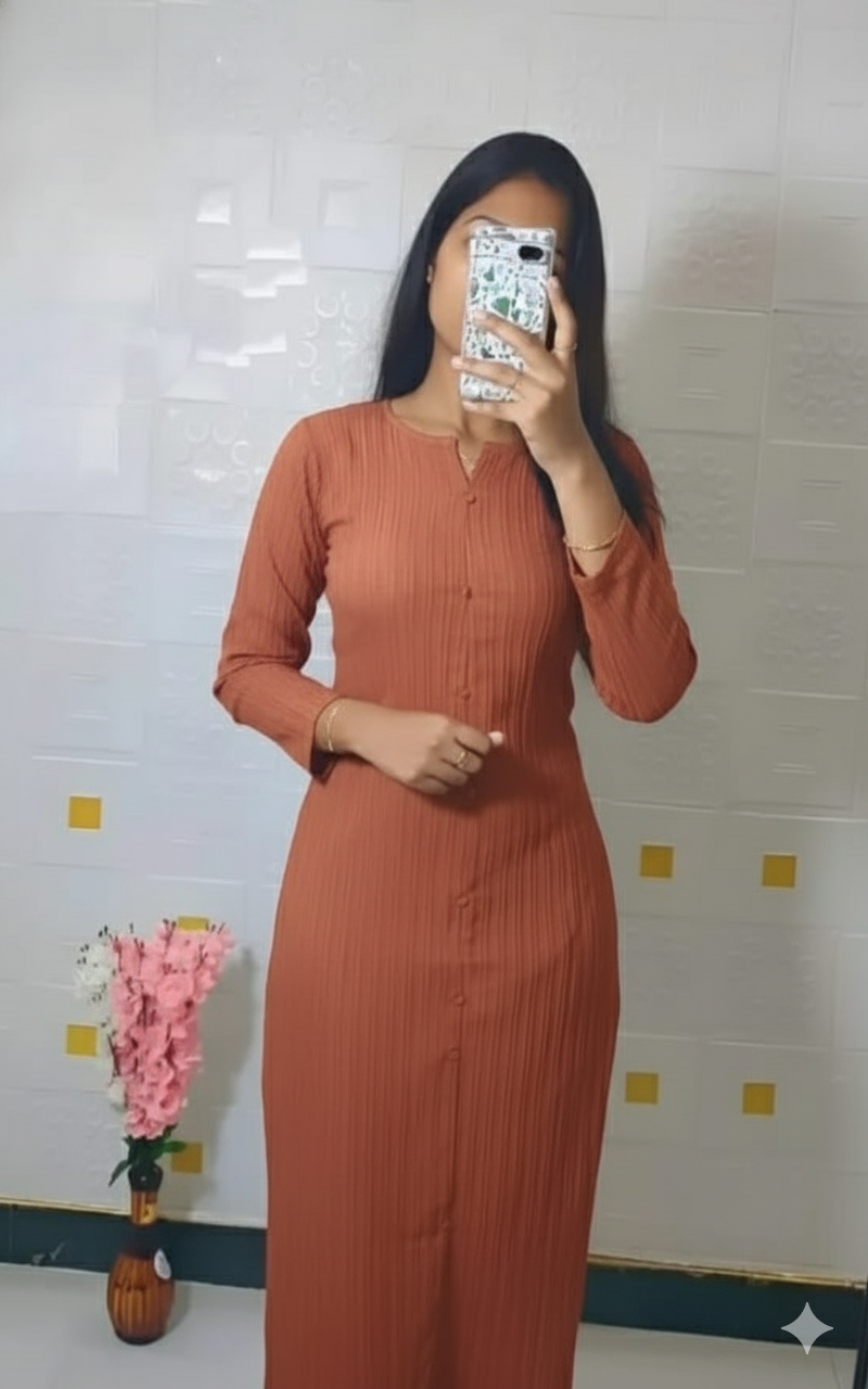 7 Popcorn kurtis (Random colors )