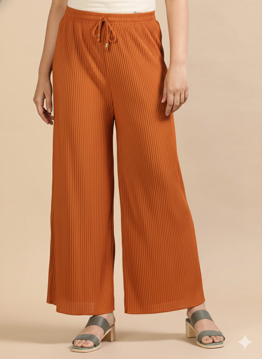 Popcorn palazzo pants