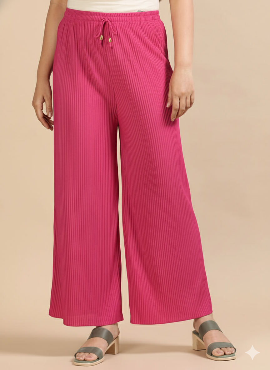 3 Popcorn palazzo pants  ( BIG SIZE )
