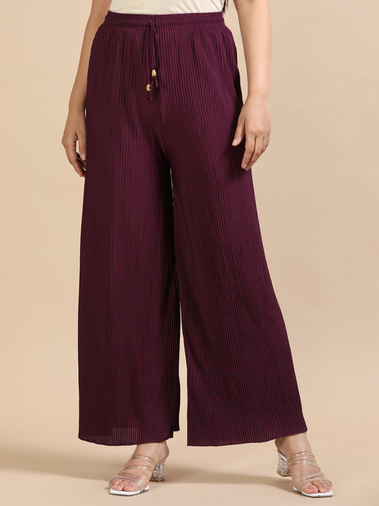 3 Popcorn palazzo pants  ( BIG SIZE )