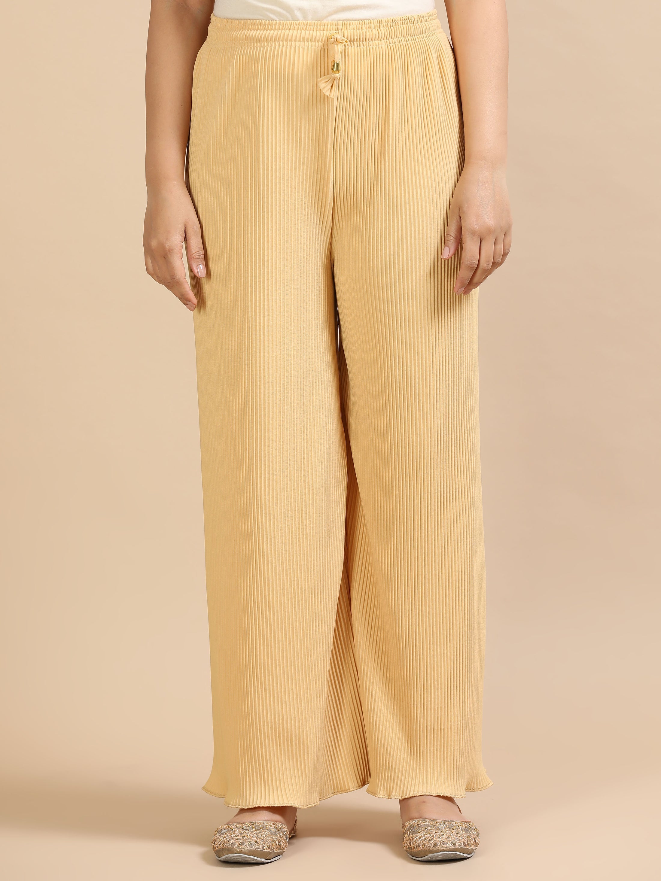 Popcorn palazzo pants