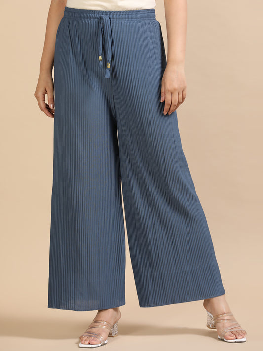 3 Popcorn palazzo pants