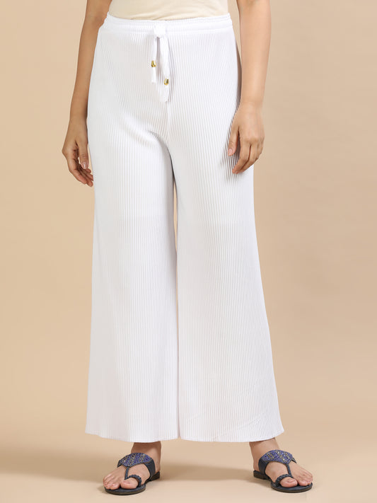 3 Popcorn palazzo pants