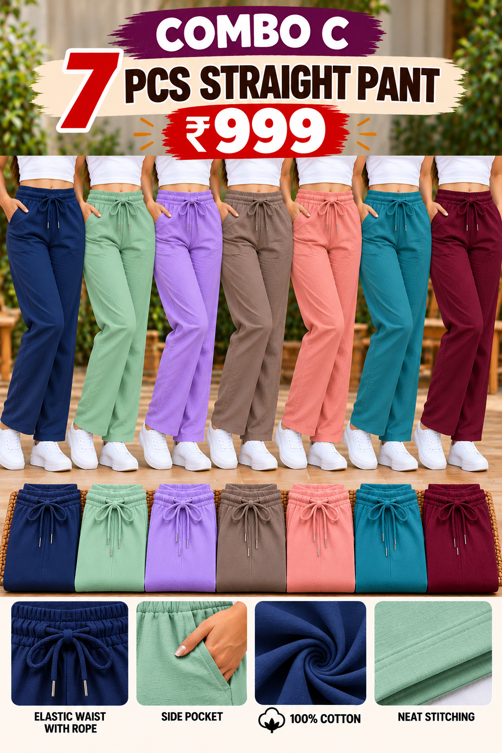 STRAIGHT PANT 7 PCS 999