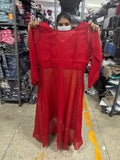 Umbrella Gown Kurti Red