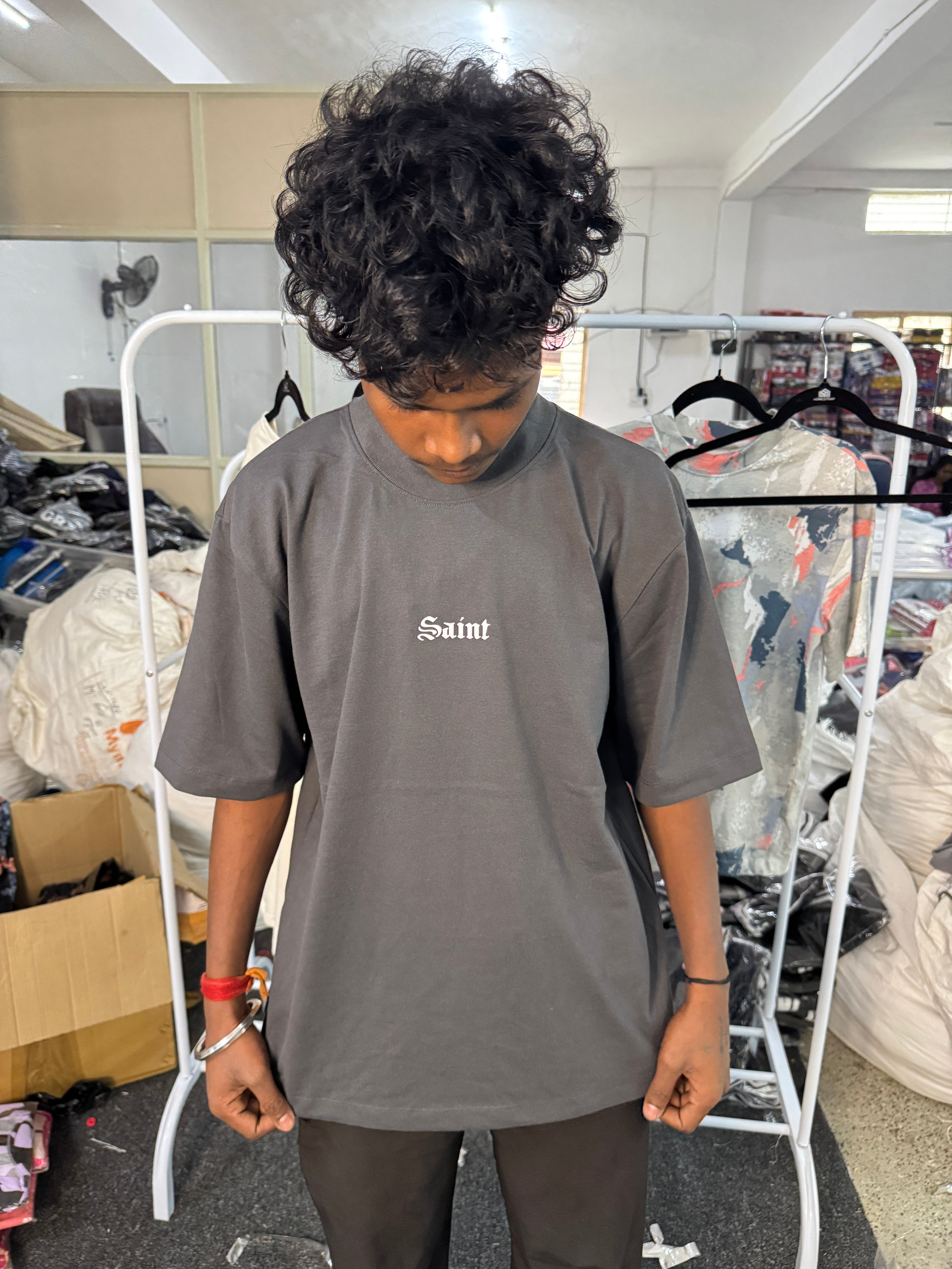 Drop Shoulder T shirt ( Random designs only )