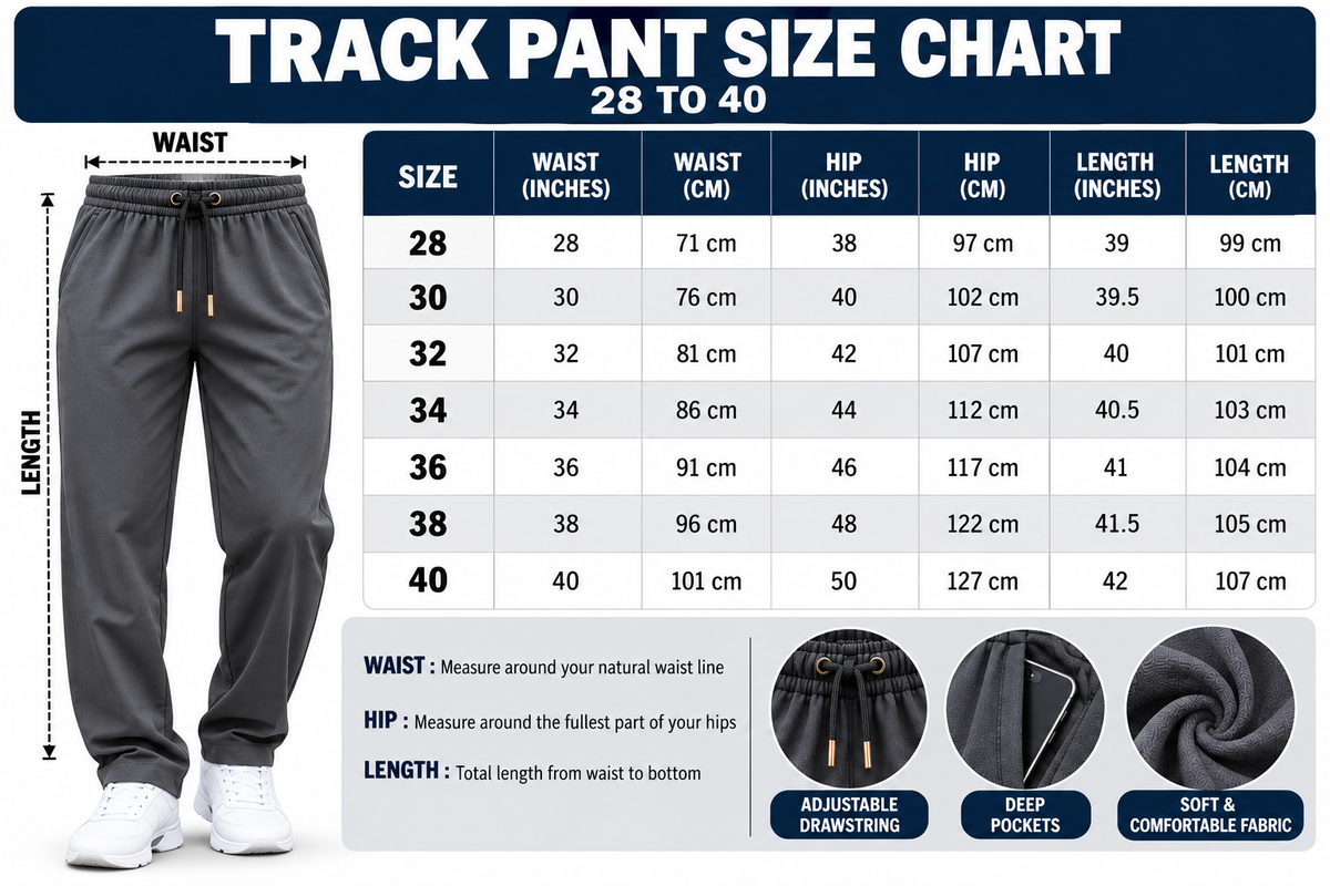 6PCS TRACK PANT