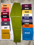 Pack of 10 Straight pants ( 10 Different Colours )